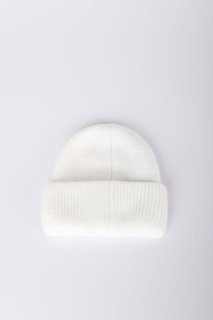 Rhinestoned wool-blend beanie
