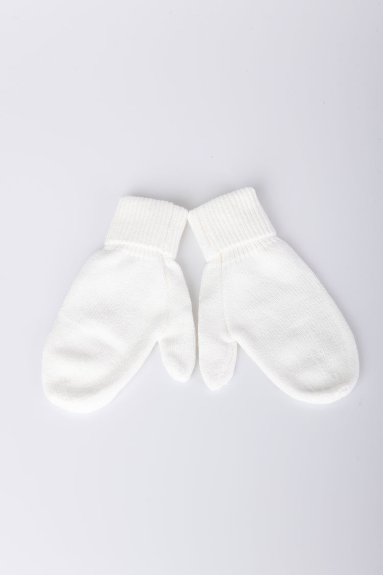 Rhinestoned mittens gloves