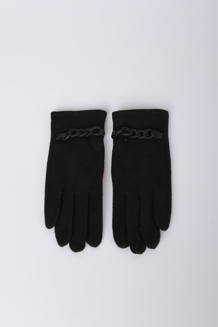 Chain-detail gloves