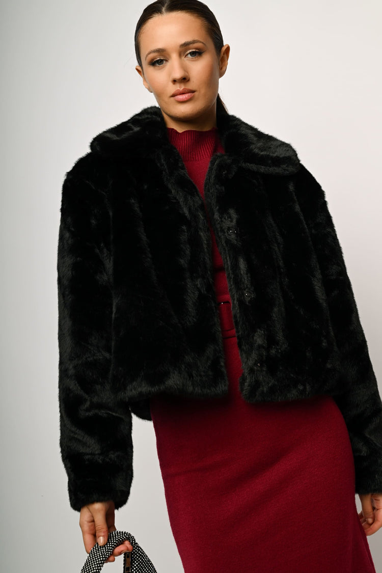 Faux fur jacket