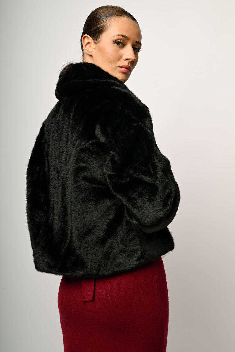 Faux fur jacket