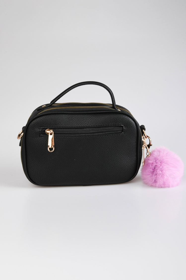 Pompon crossbody bag