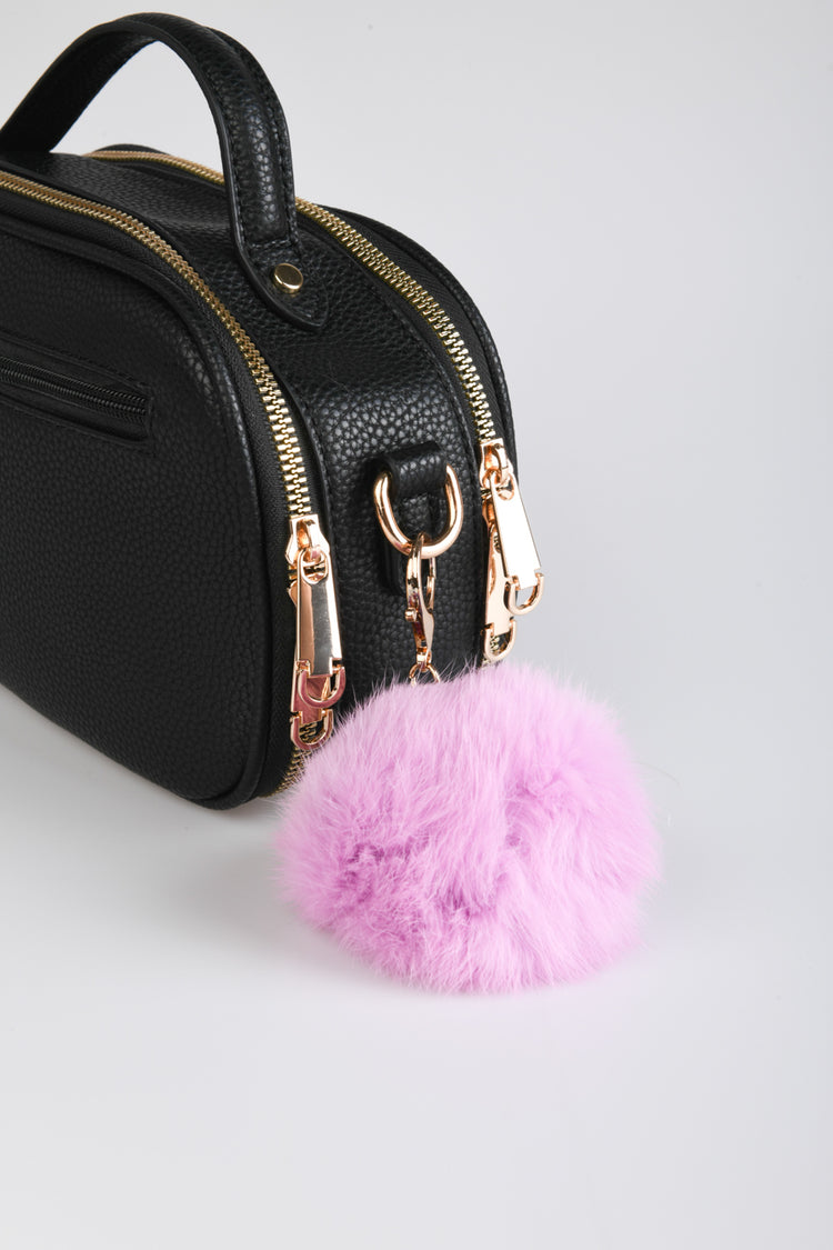 Pompon crossbody bag