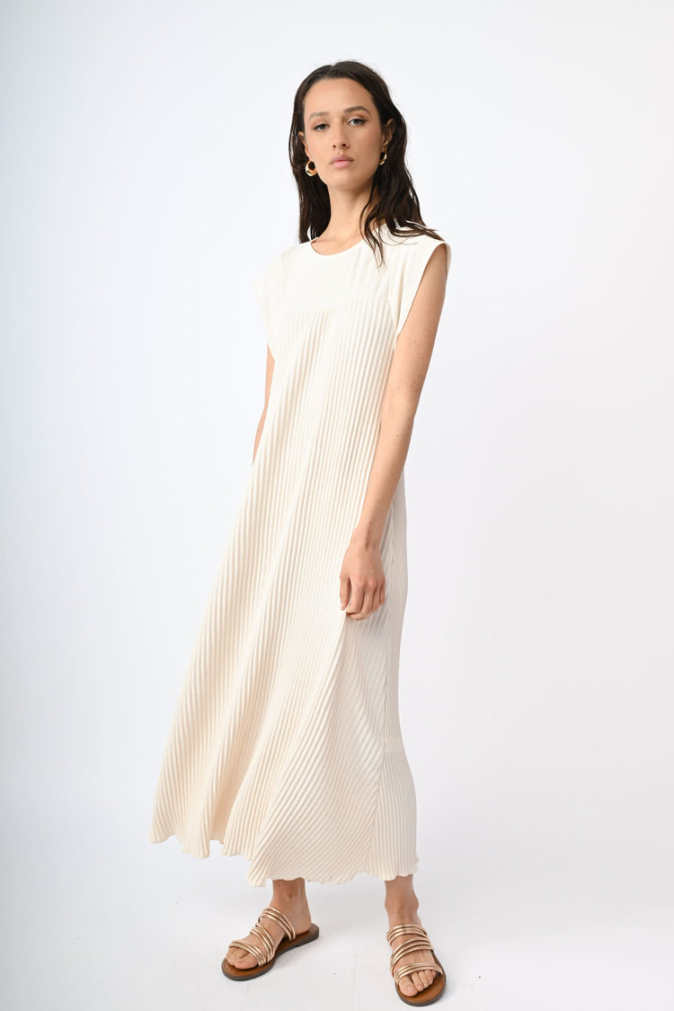 Pleated long dress