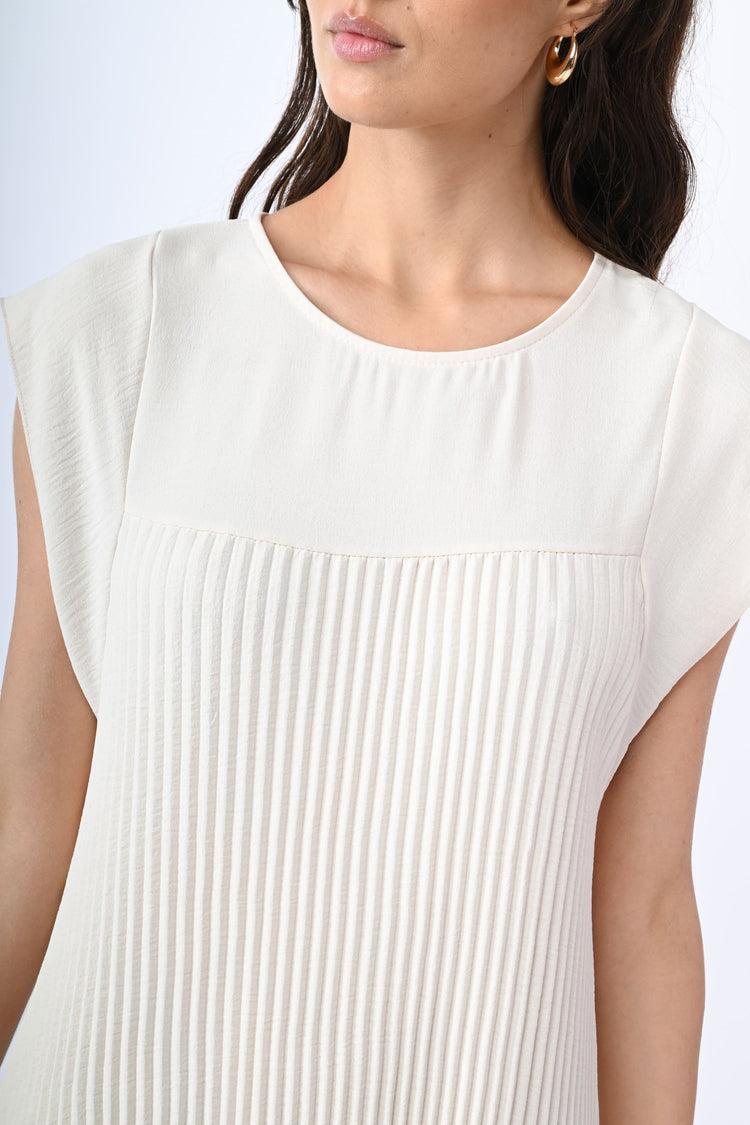 Pleated long dress