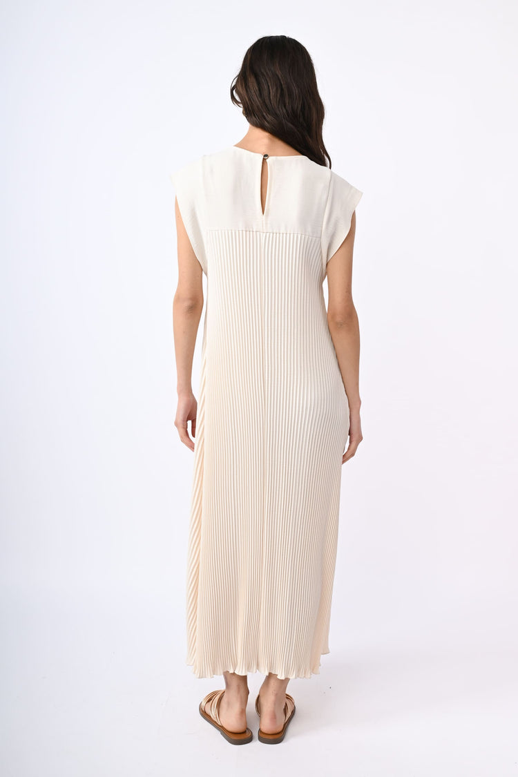 Pleated long dress