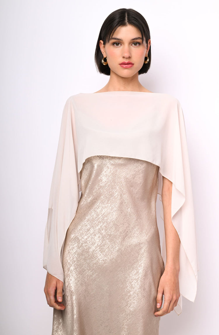 Georgette shrug