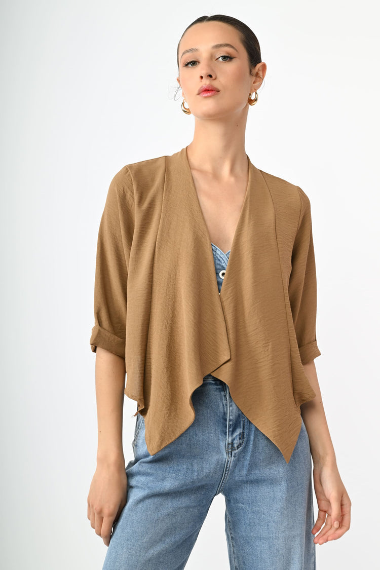 Draped shrug