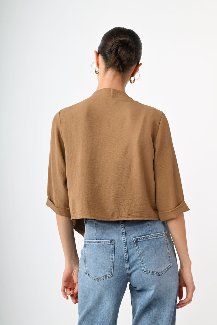 Draped shrug