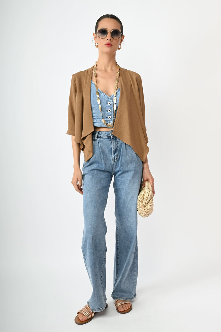 Draped shrug