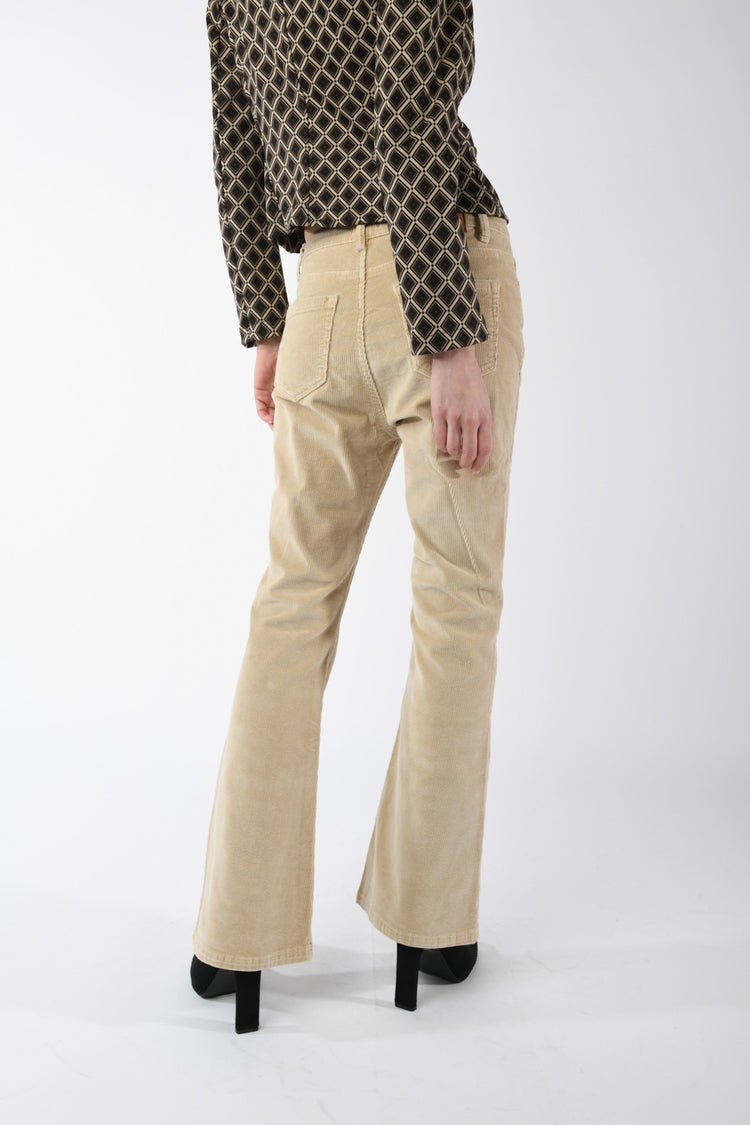 Corduroy velvet trousers