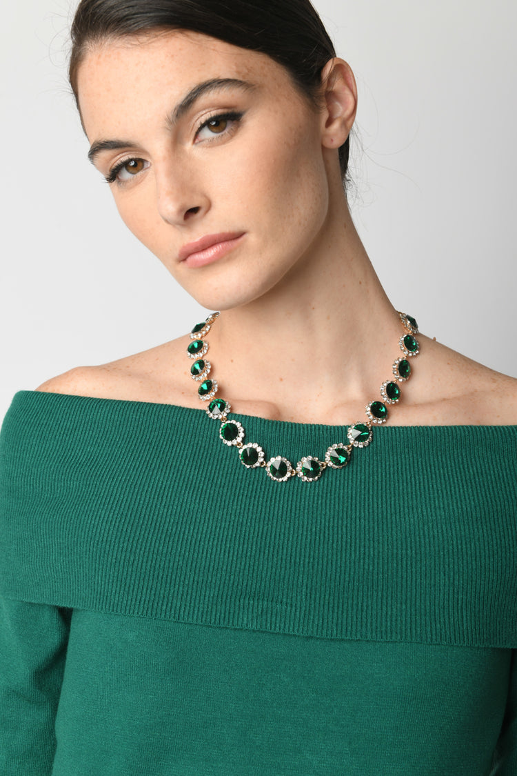 Round crystals necklace