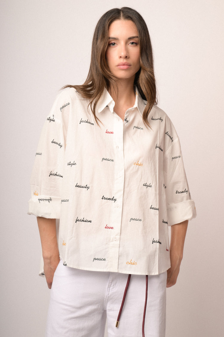 Camicia ricami
