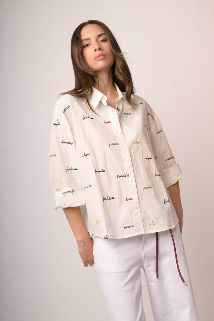 Camicia ricami