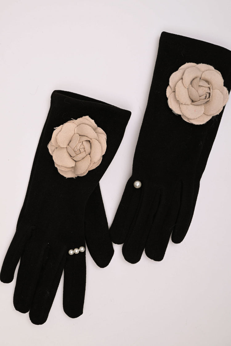 3D rose gloves