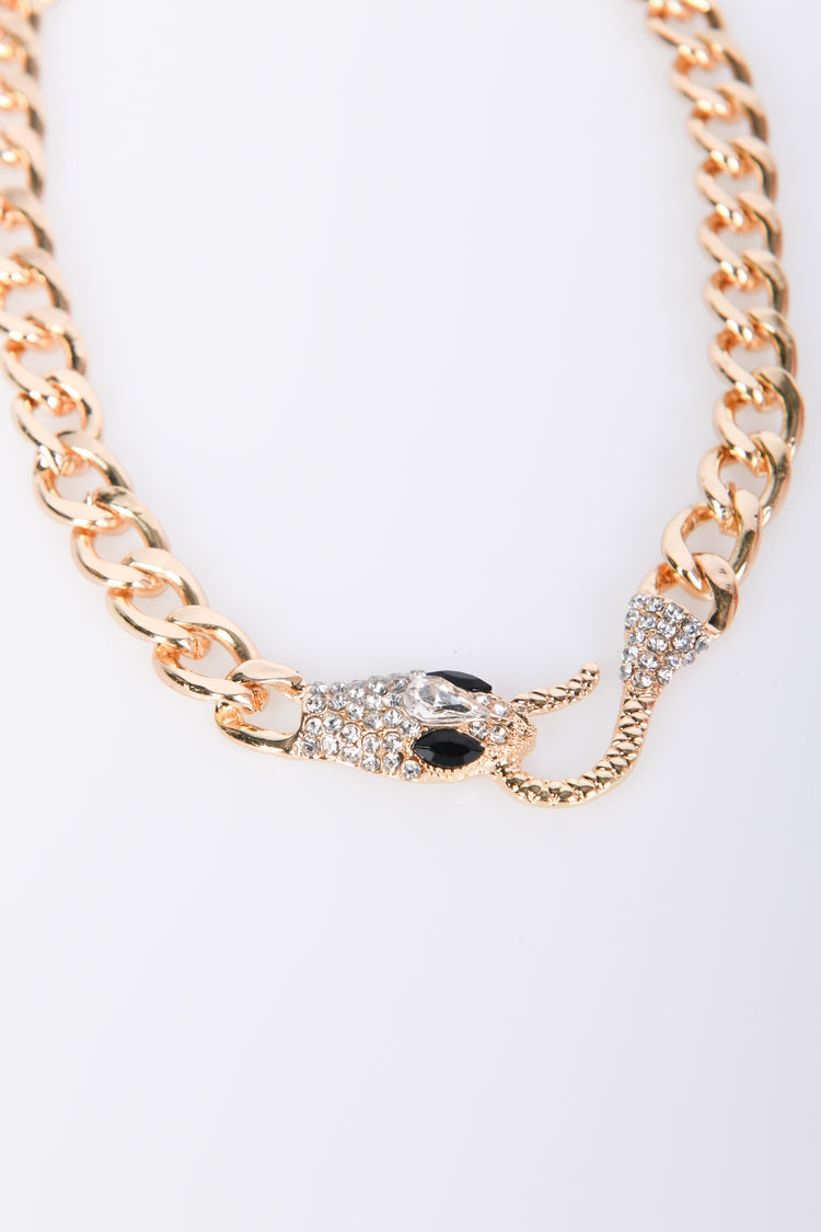 Snake pendant necklace