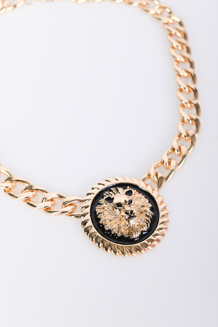 Lion pendant necklace