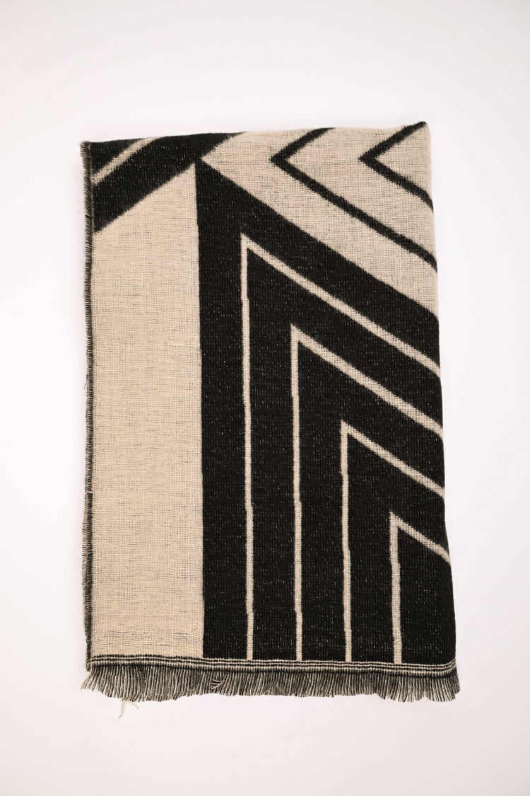 Geometric motif scarf