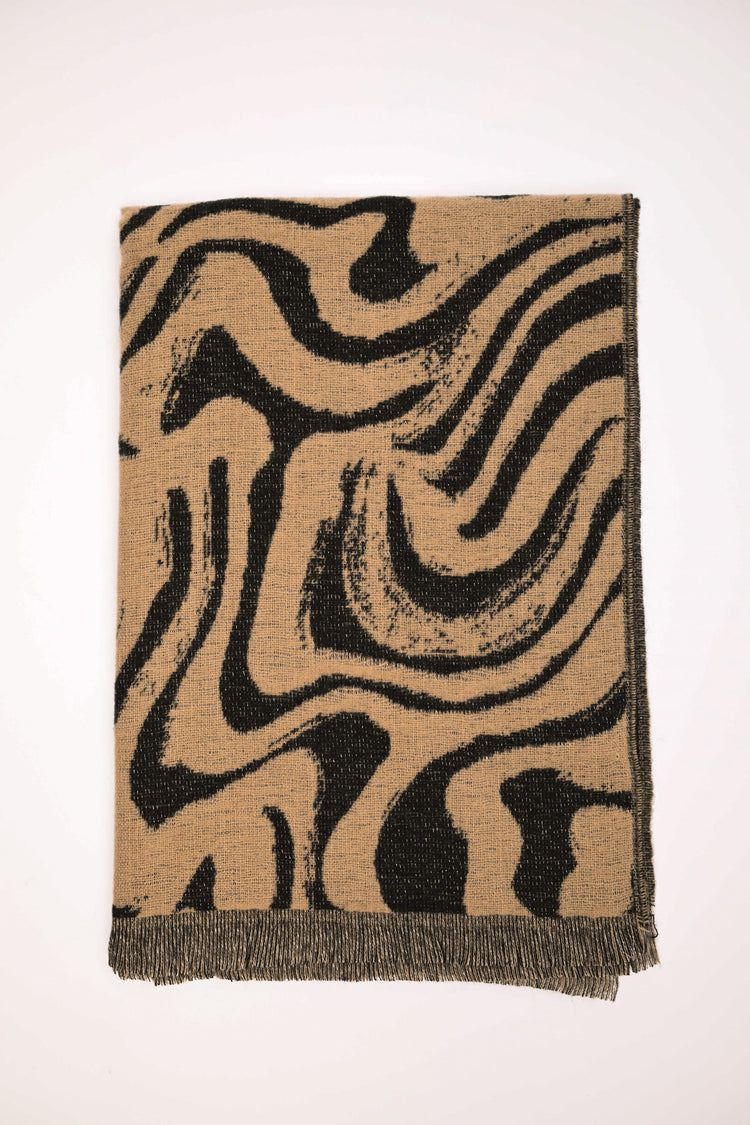 Animalier jacquard scarf