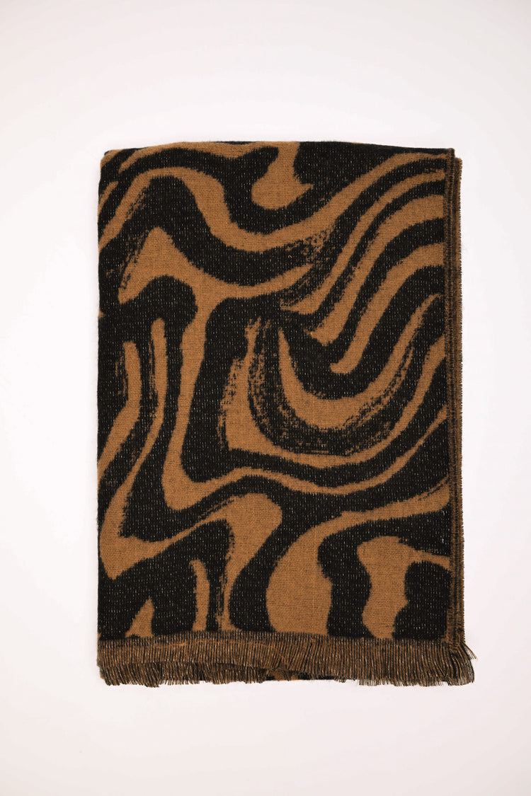 Animalier jacquard scarf