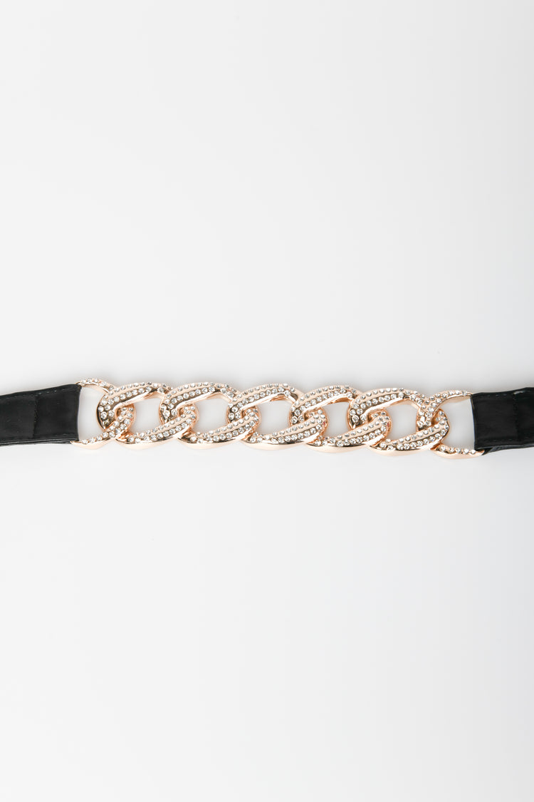 Chain-detail sash belt