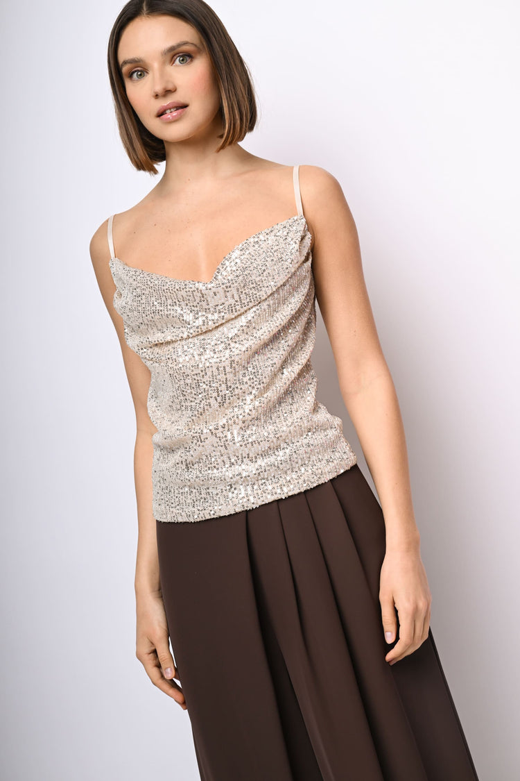 Sequin-embellished top