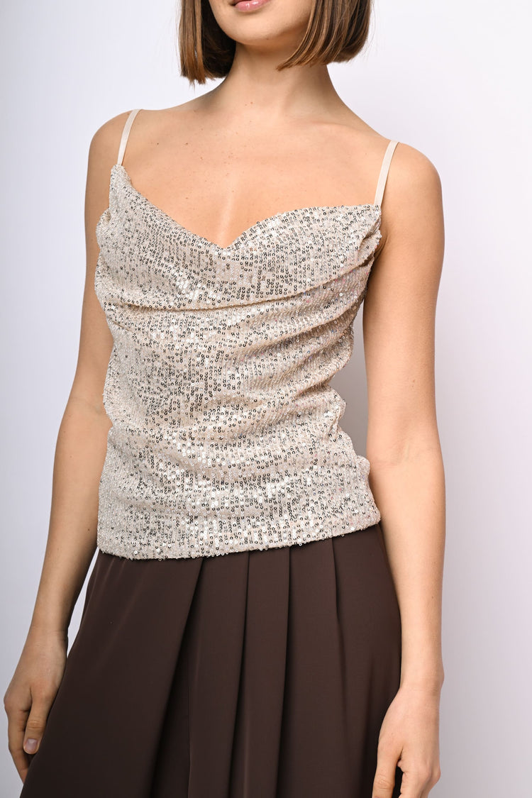 Sequin-embellished top