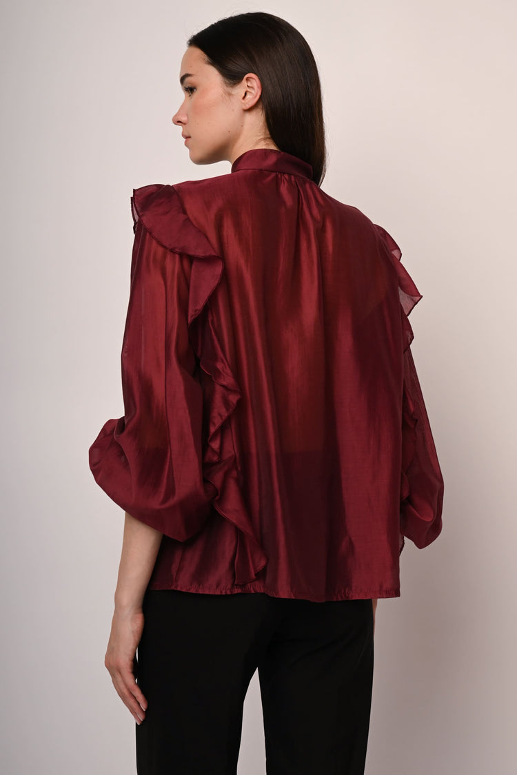 Frills muslin shirt