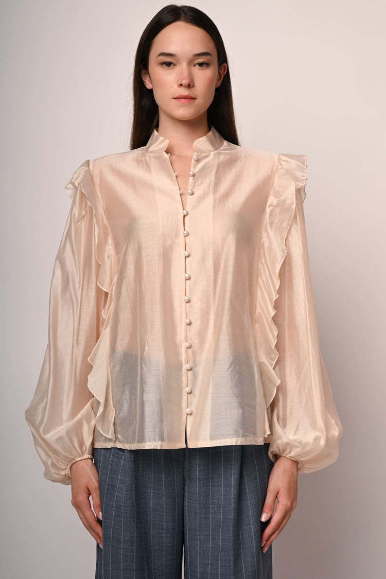 Frills muslin shirt
