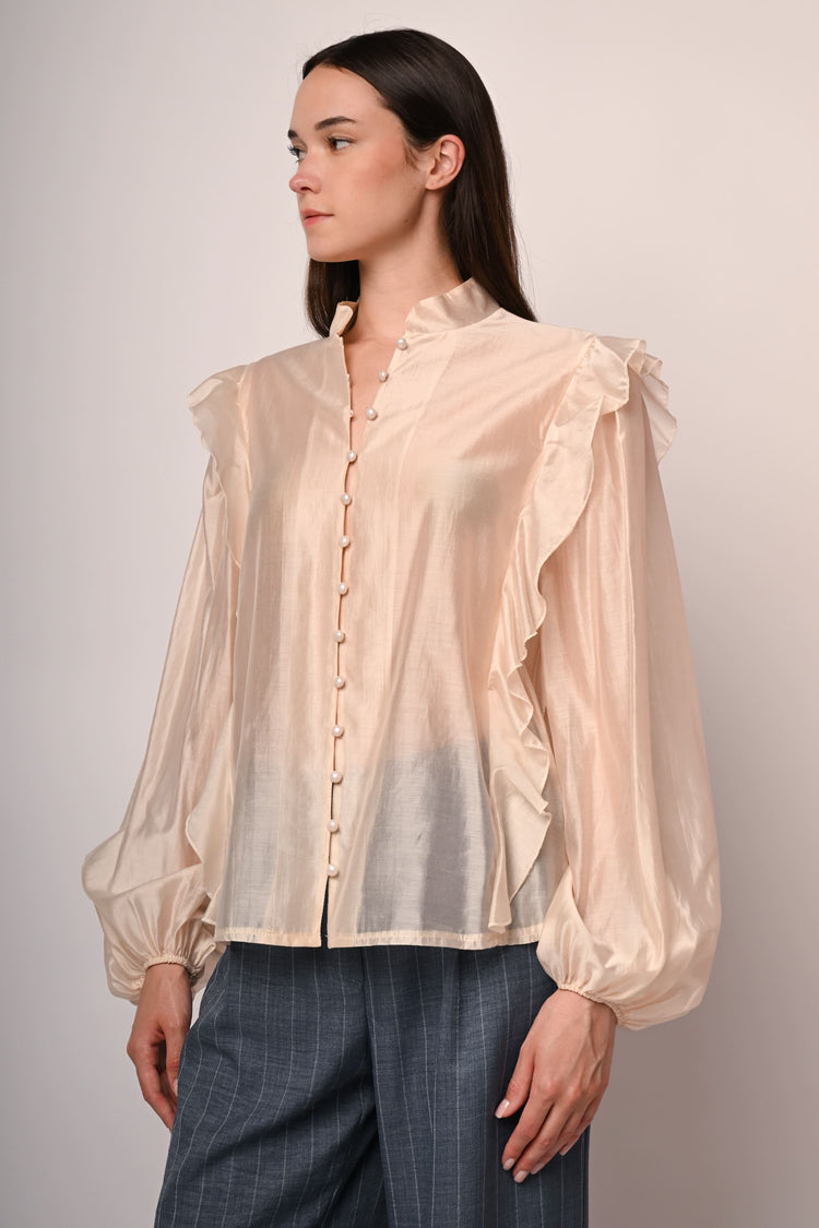 Frills muslin shirt