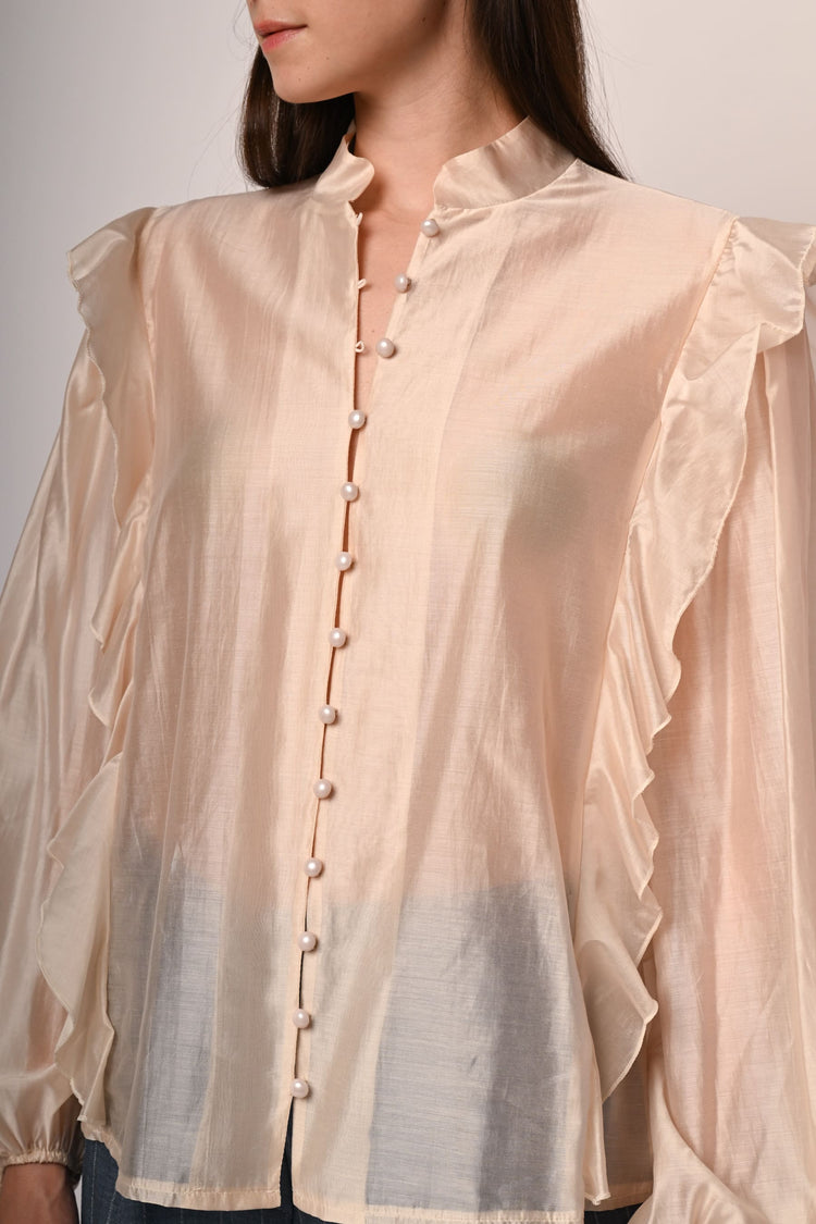 Frills muslin shirt