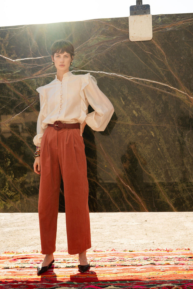 Frills muslin shirt