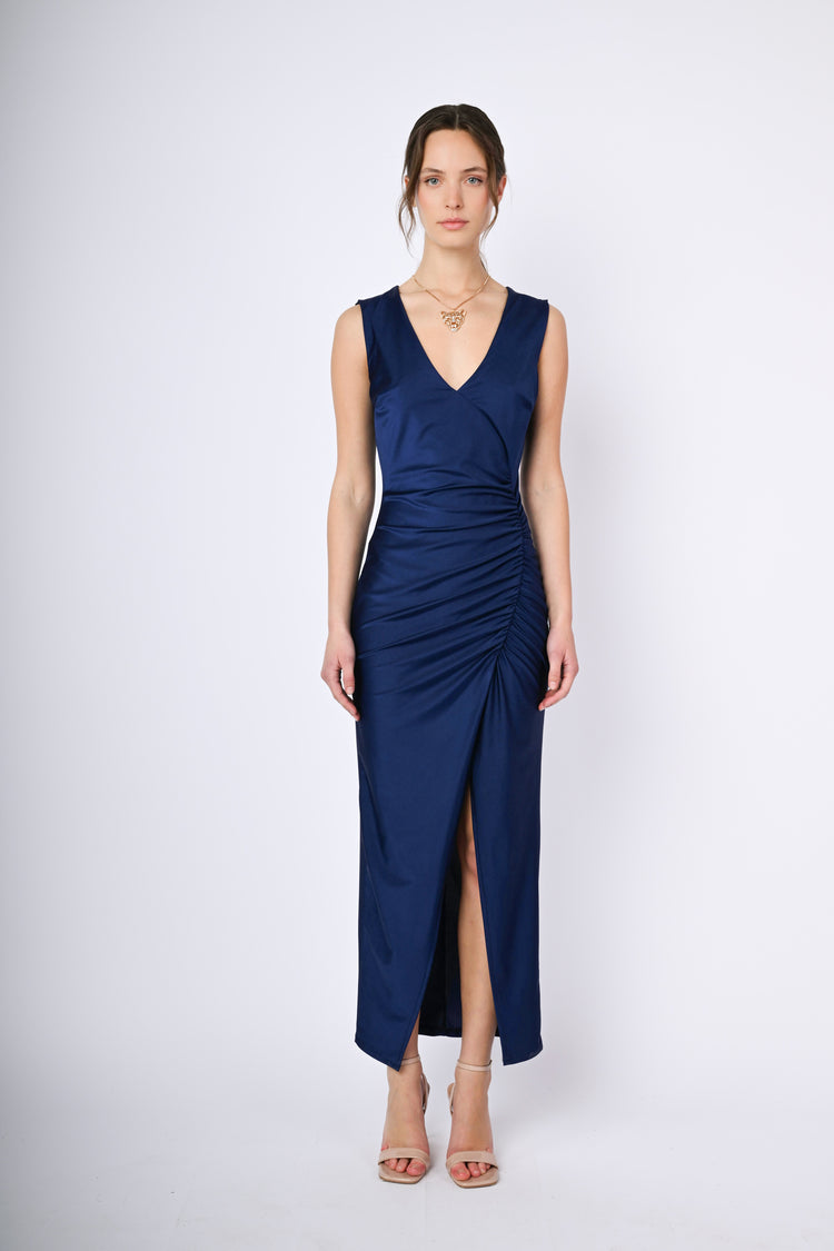 Split long dress