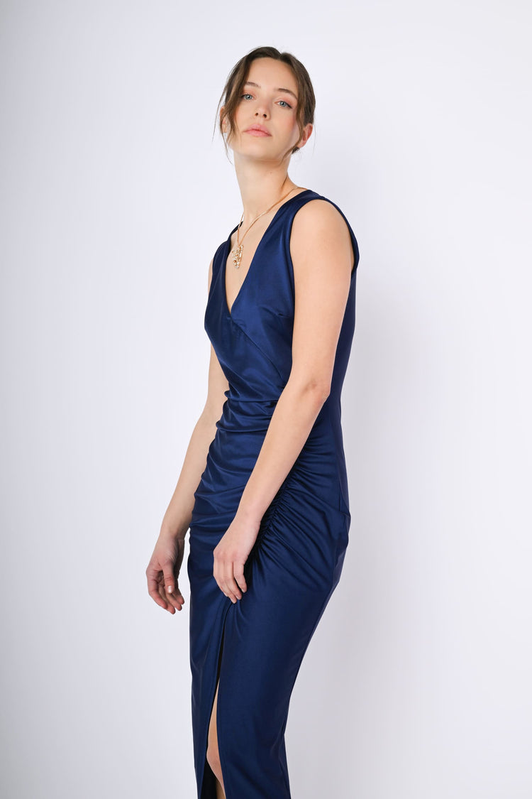 Split long dress