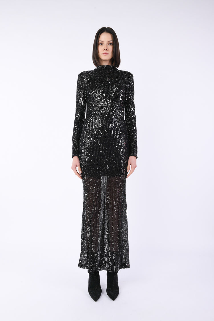 Sequined long dress