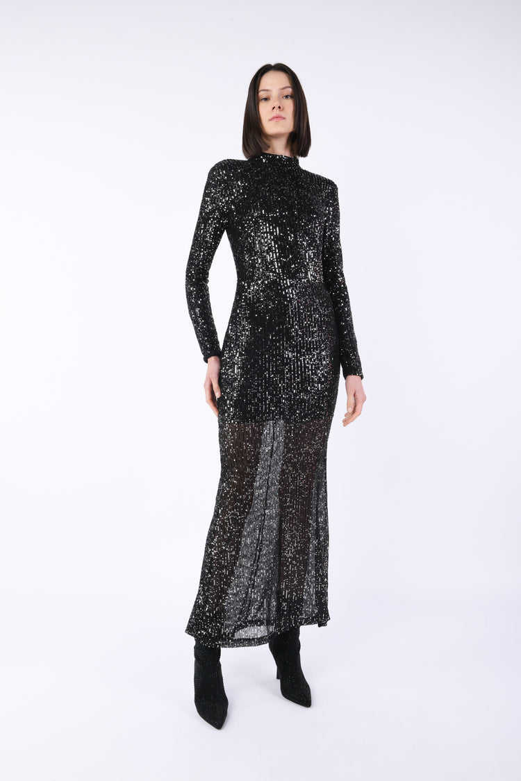 Sequined long dress