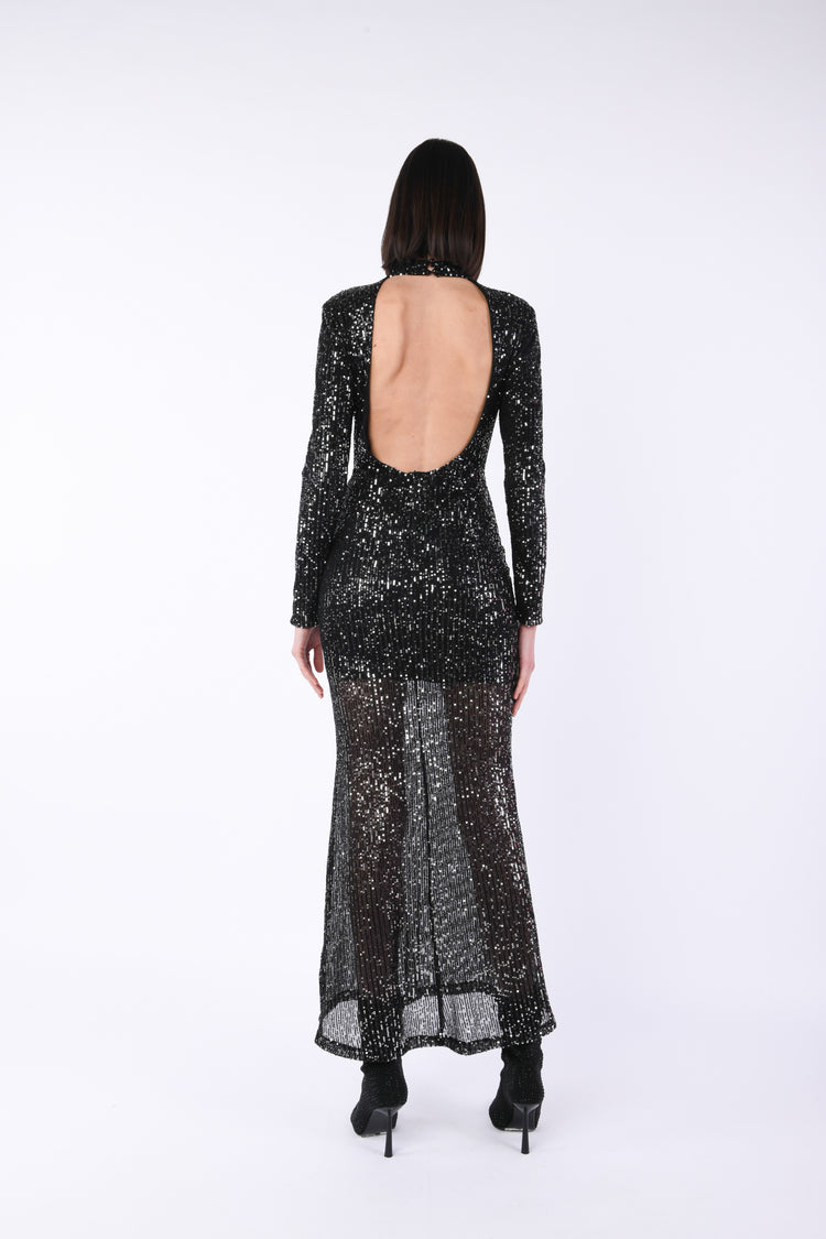 Sequined long dress