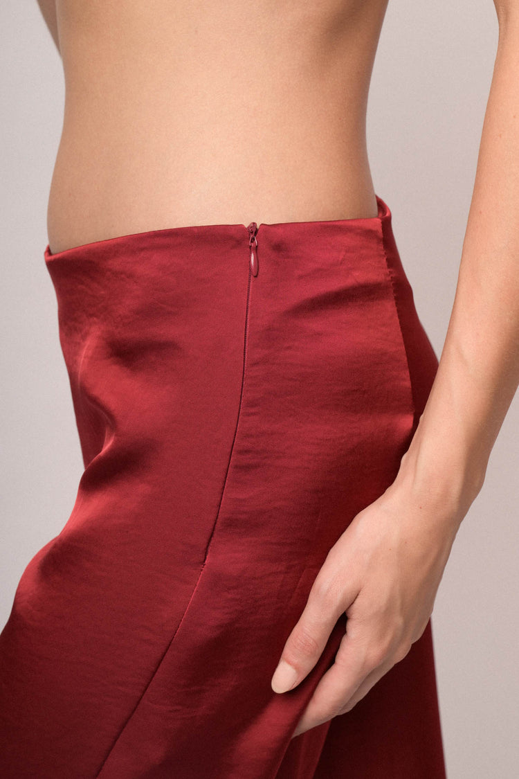 Pantaloni palazzo laminato