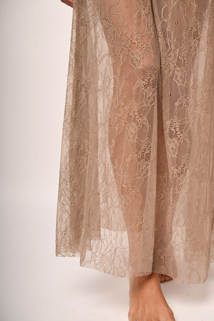 Lace long skirt