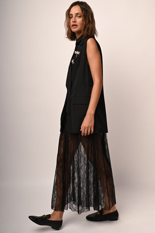 Lace long skirt