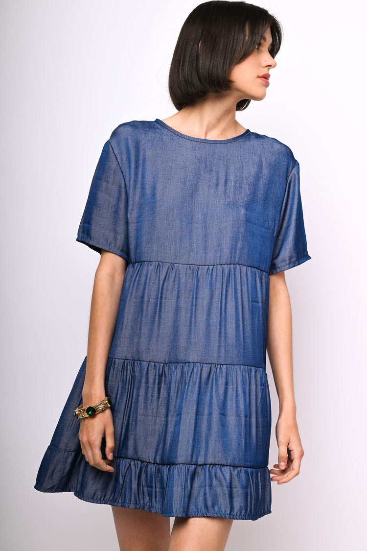 Tiered mini dress