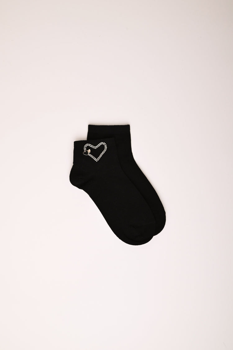 Set of two pairs of bow and heart socks