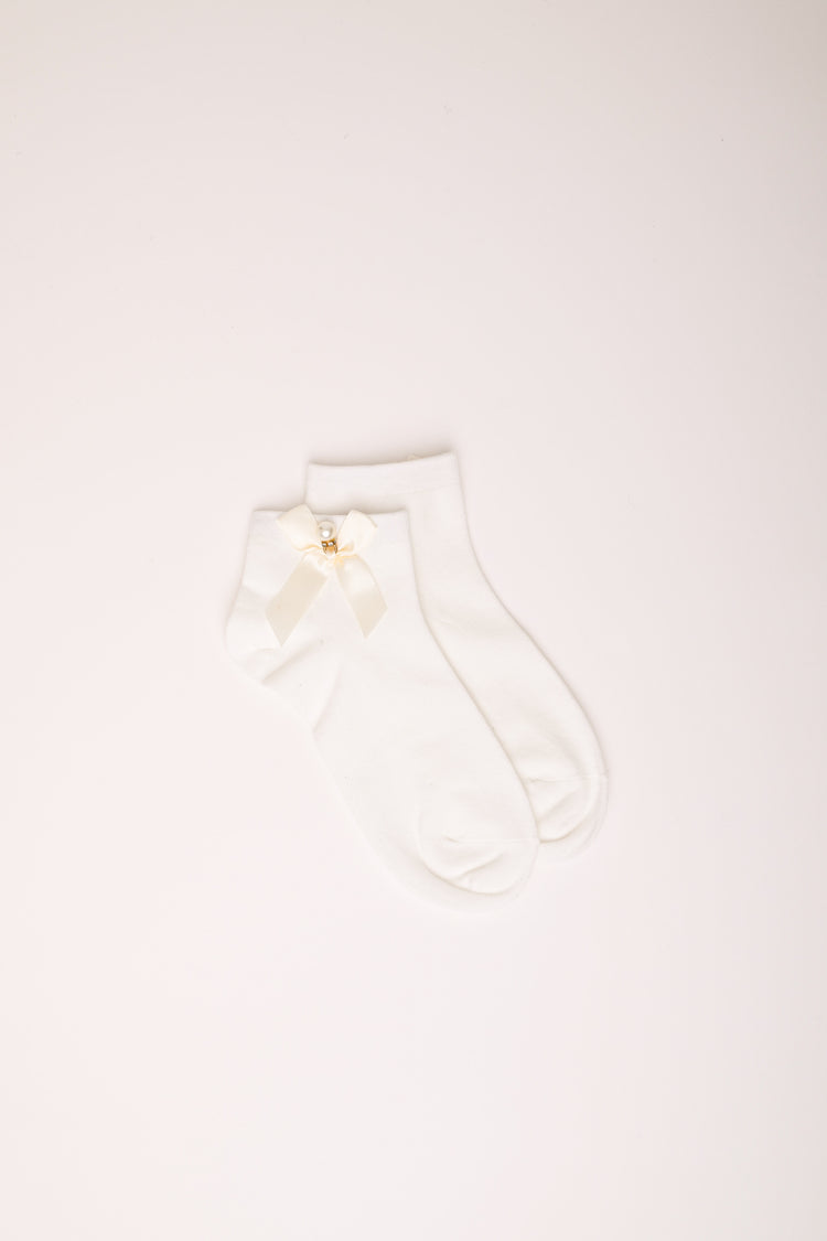 Set of two pairs of bow and heart socks