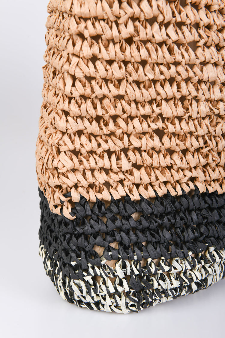 Raffia tote bag