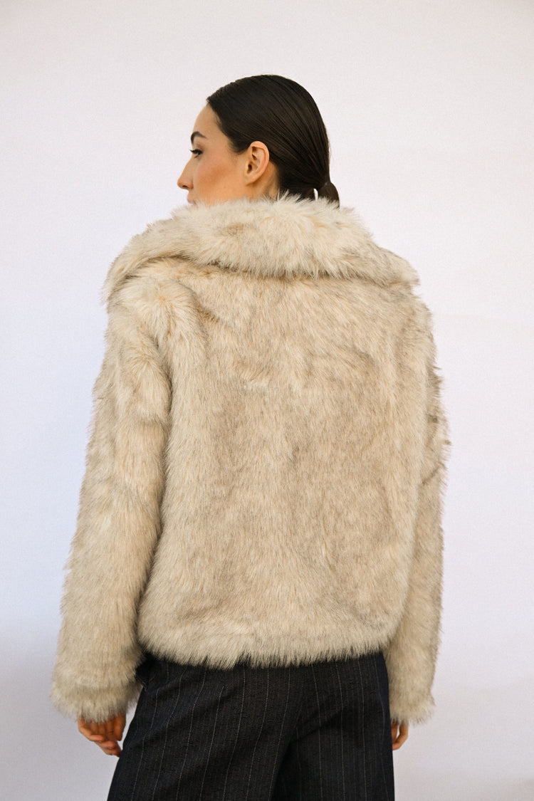 Faux fur jacket