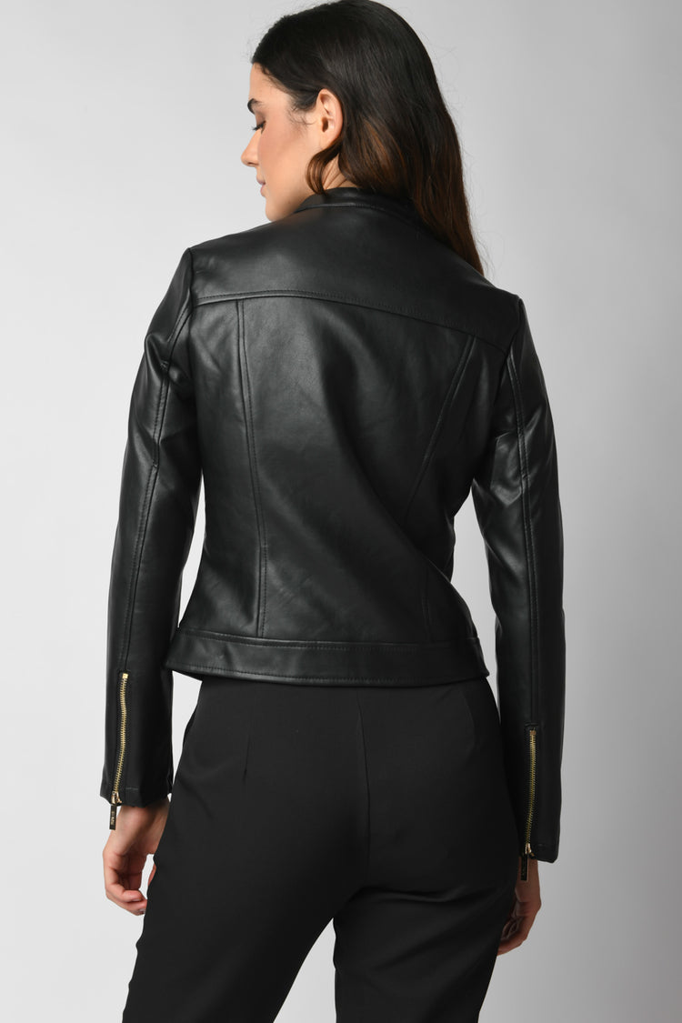 Faux leather jacket