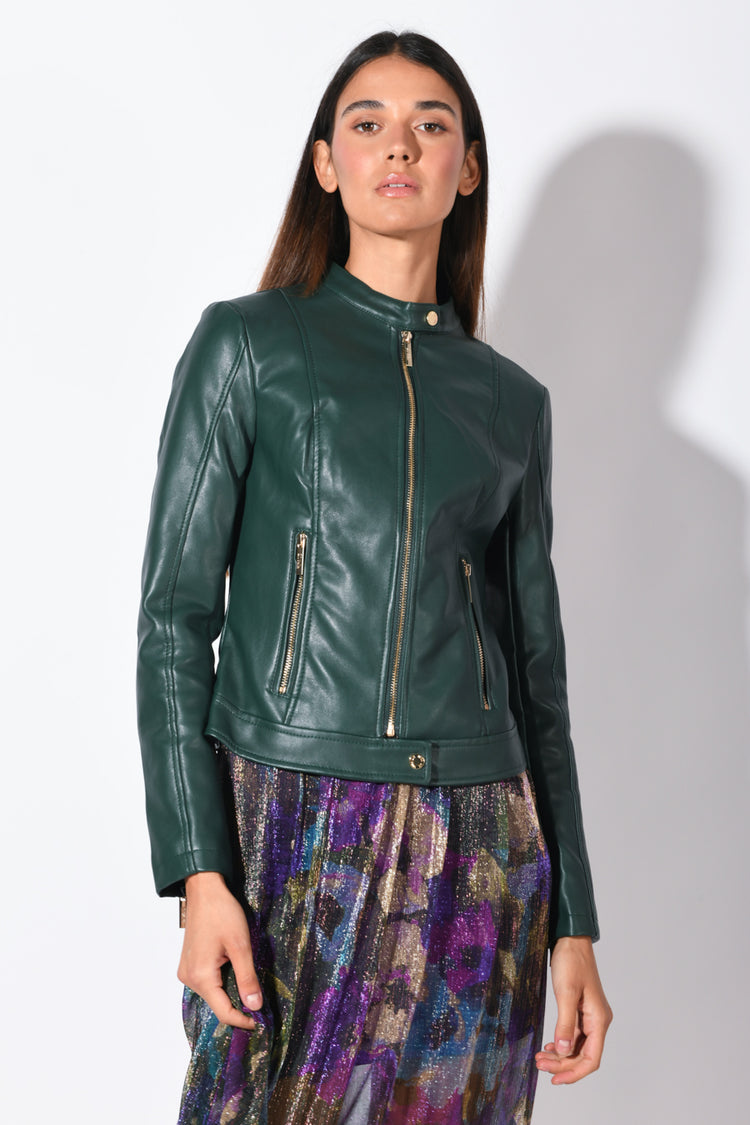 Faux leather jacket