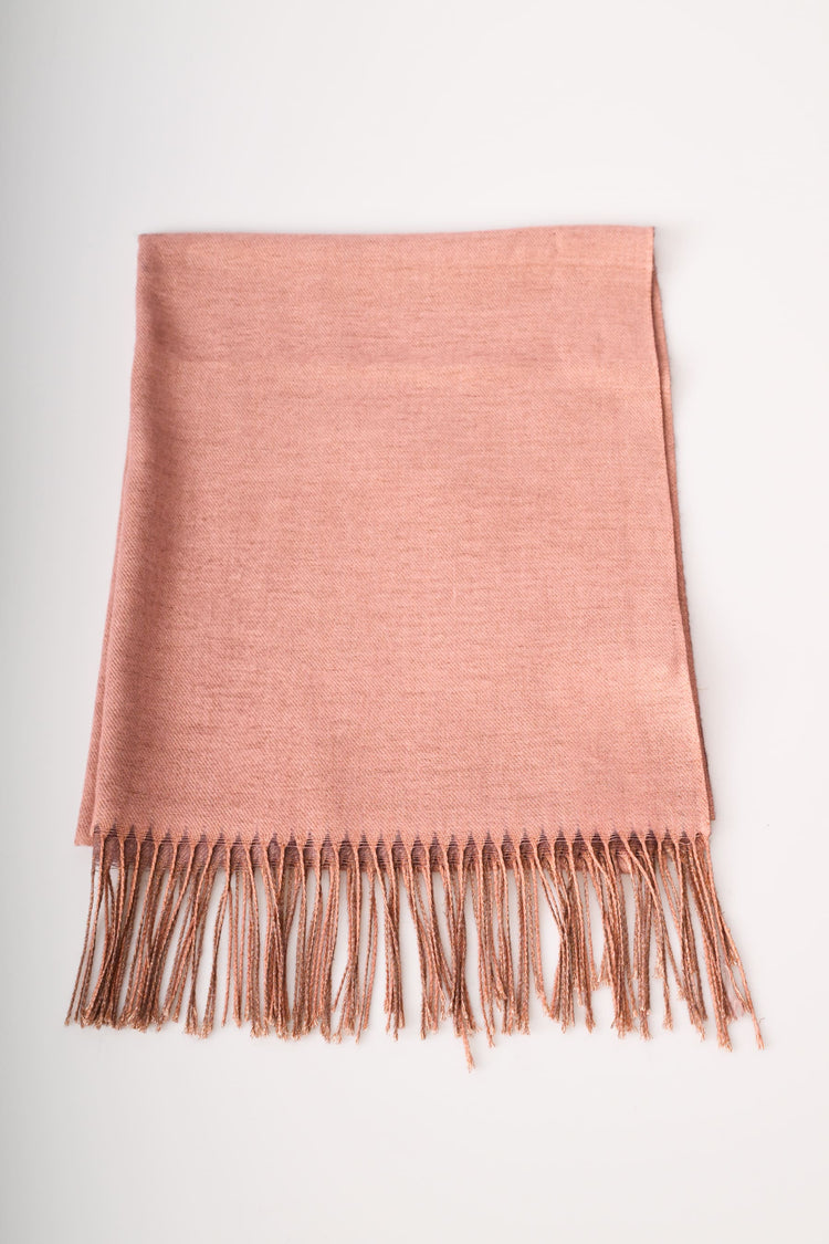 Fringed scarf