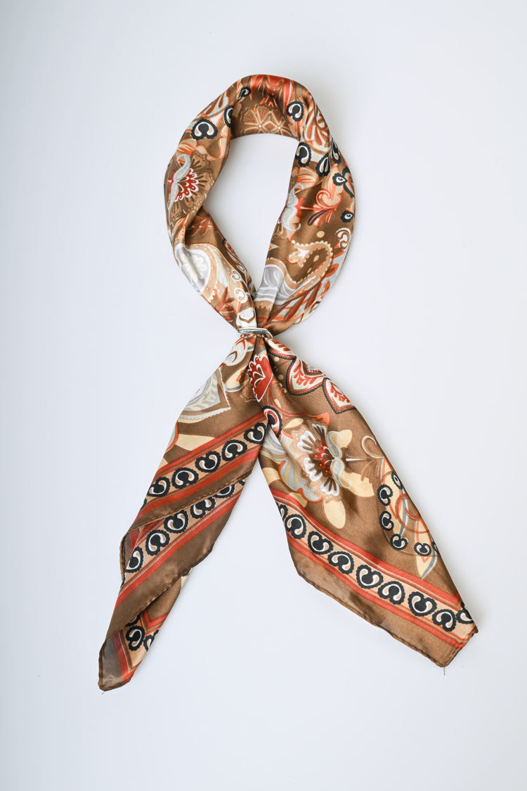 Floral print scarf