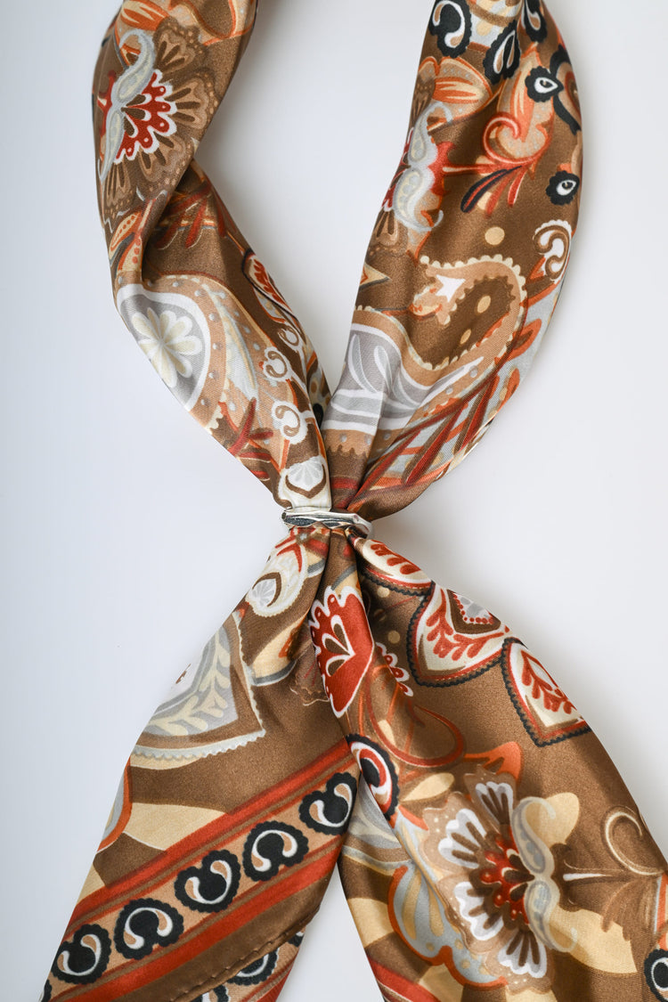 Floral print scarf